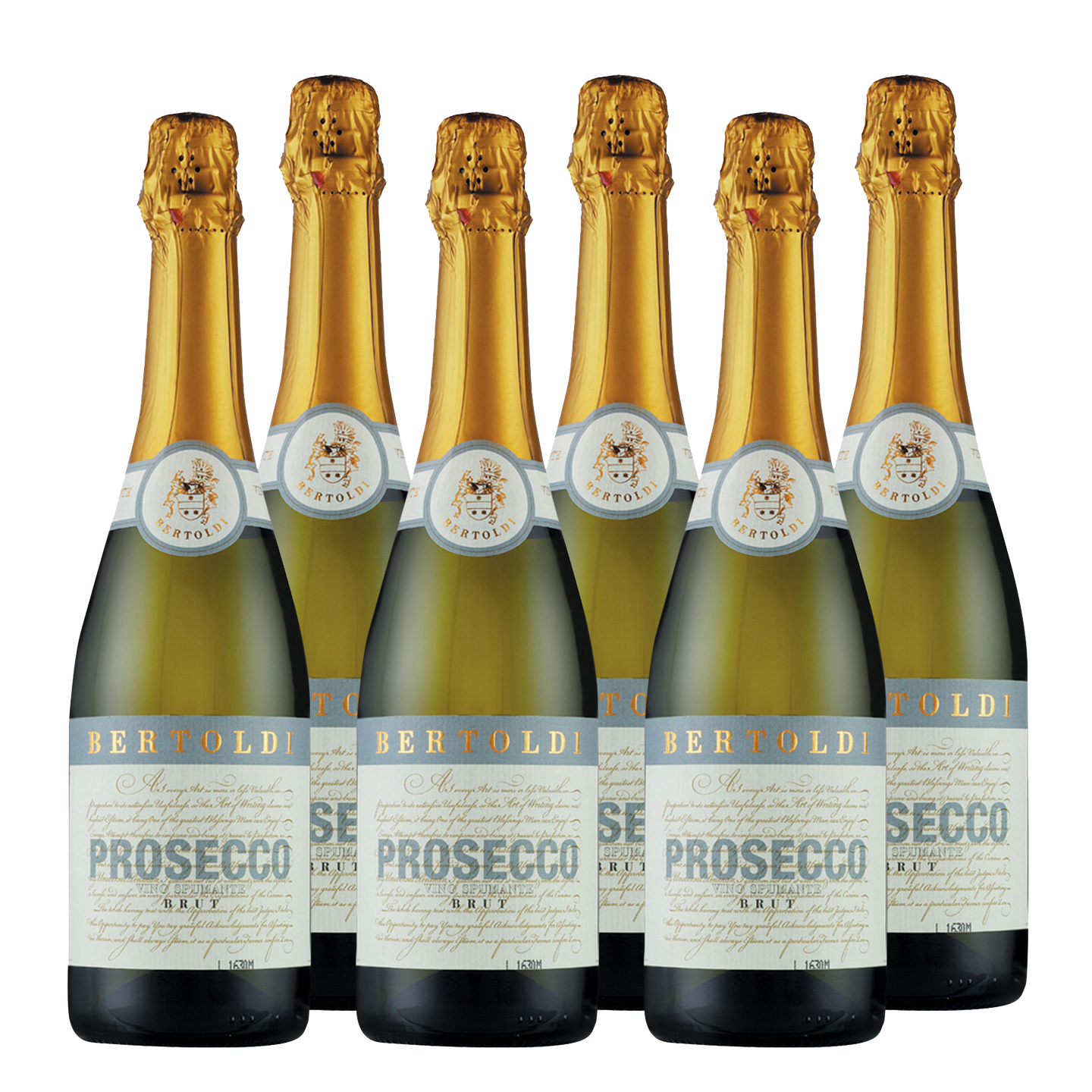 Prosecco Spumante Extra Dry DOC Bertoldi Venetien Schaumwein trocken (6 x 0,75 l)