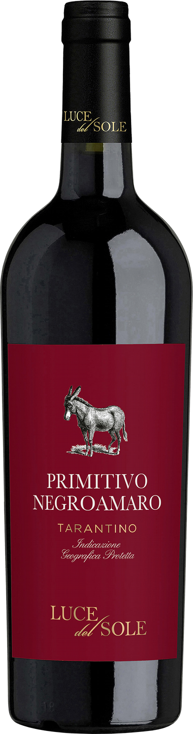 Primitivo Negroamaro Puglia IGT Luce del Sole Apulien Italien Rotwein halbtrocken