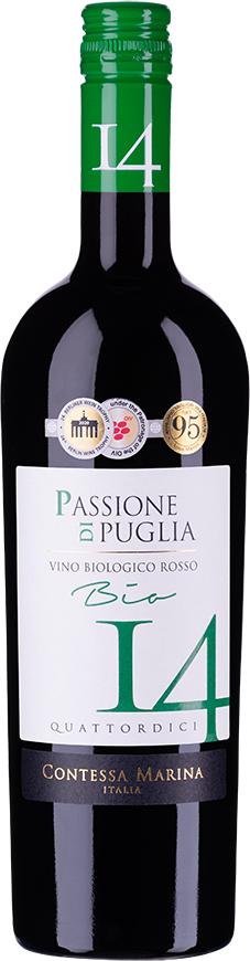Passione di Puglia BIO Rosso IGT 14 Contessa Marina Rotwein Apulien trocken