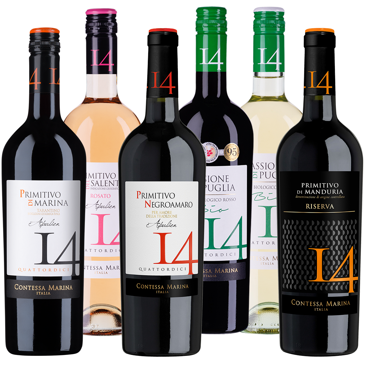 Quattordici „14“ – Probierpaket - Primitivo Weine