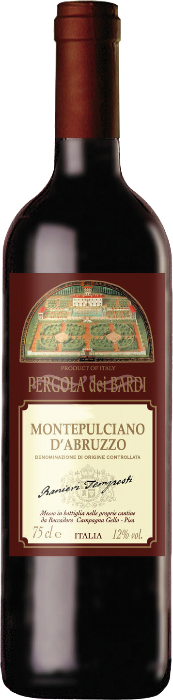 Montepulciano d´Abruzzo DOC Pergola dei Bardi Castellani Abruzzen Rotwein trocken