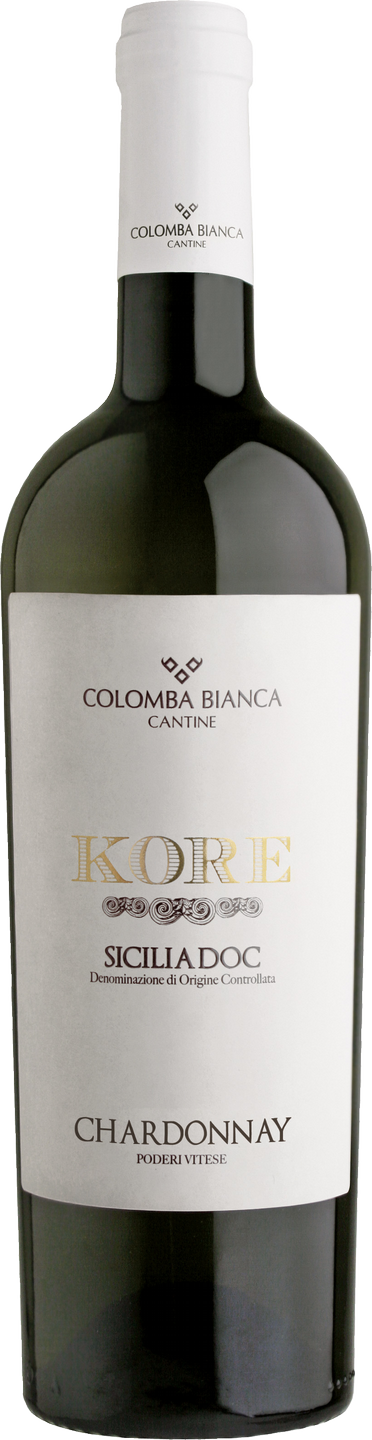 Bio-Chardonnay Terre Siciliane IGP Kore Colomba Bianca Sizilien Weißwein trocken