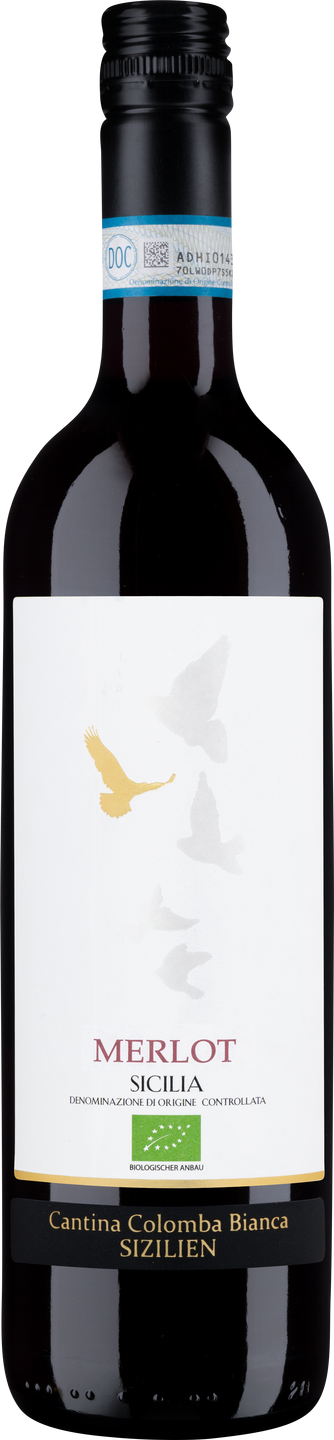 Bio-Merlot Sicilia DOC Colomba Bianca Sizilien Rotwein trocken